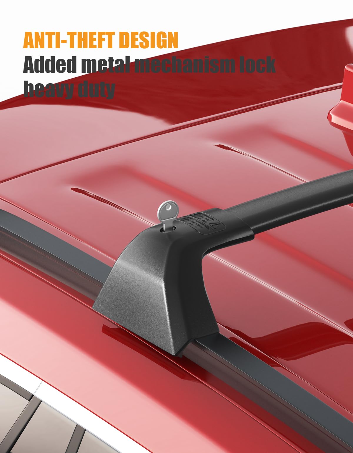 Amazon.com: KINGGERI Lockable 260lbs Cross Bars Roof Racks Fit for